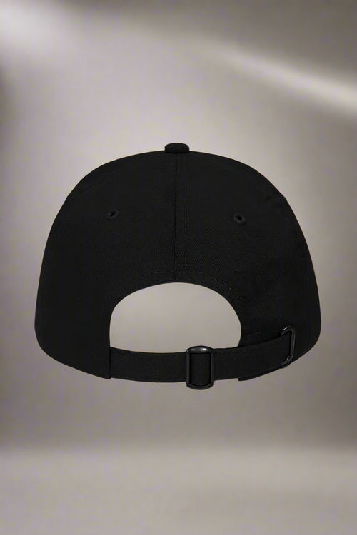 Black cap with red “spicy.” print by Peppr.