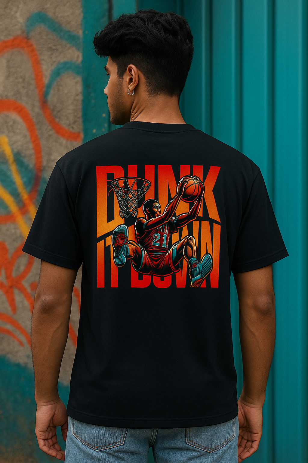 Dunk It Down Oversized Unisex T-Shirt