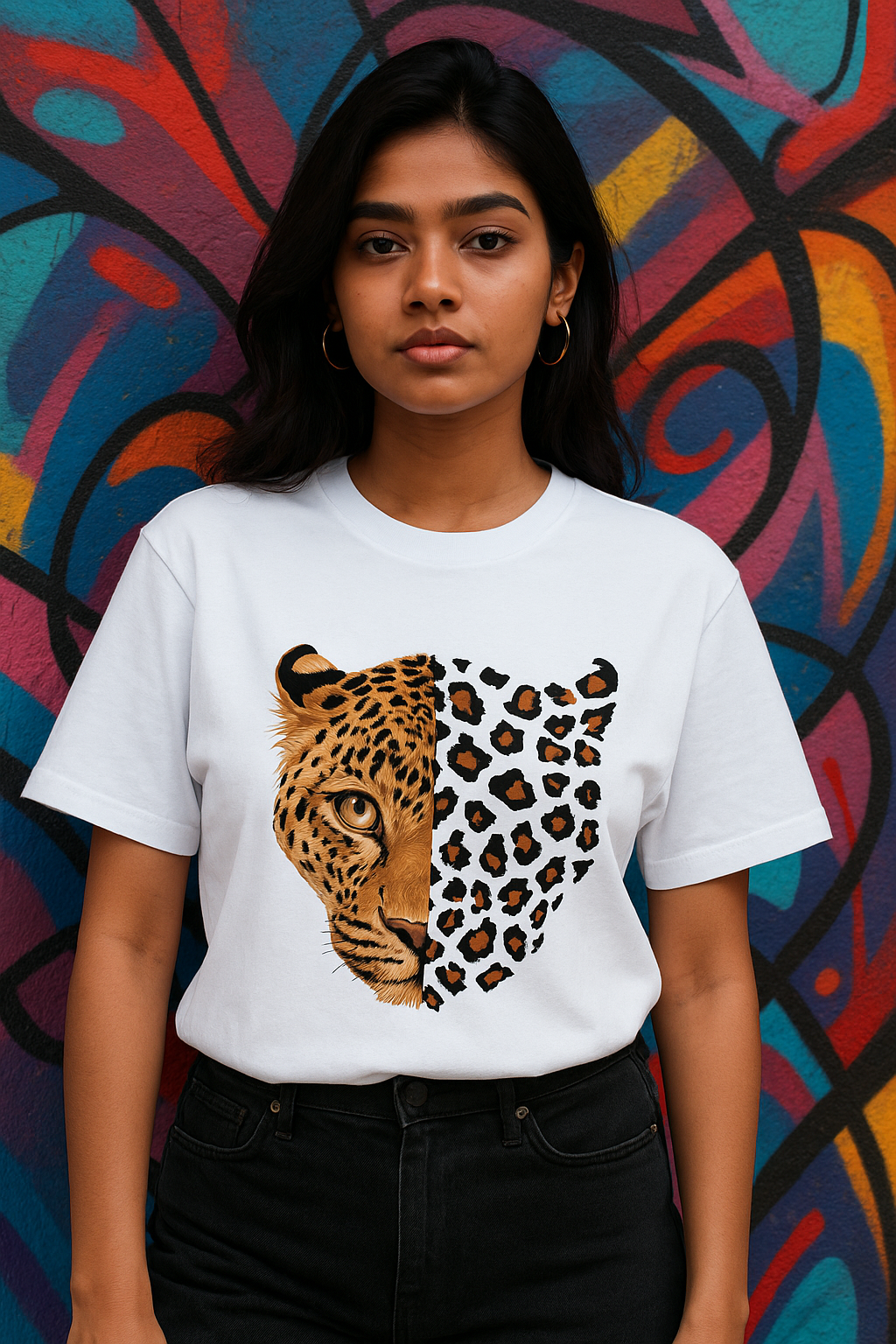 Evolution of She Oversized Women's T-Shirt