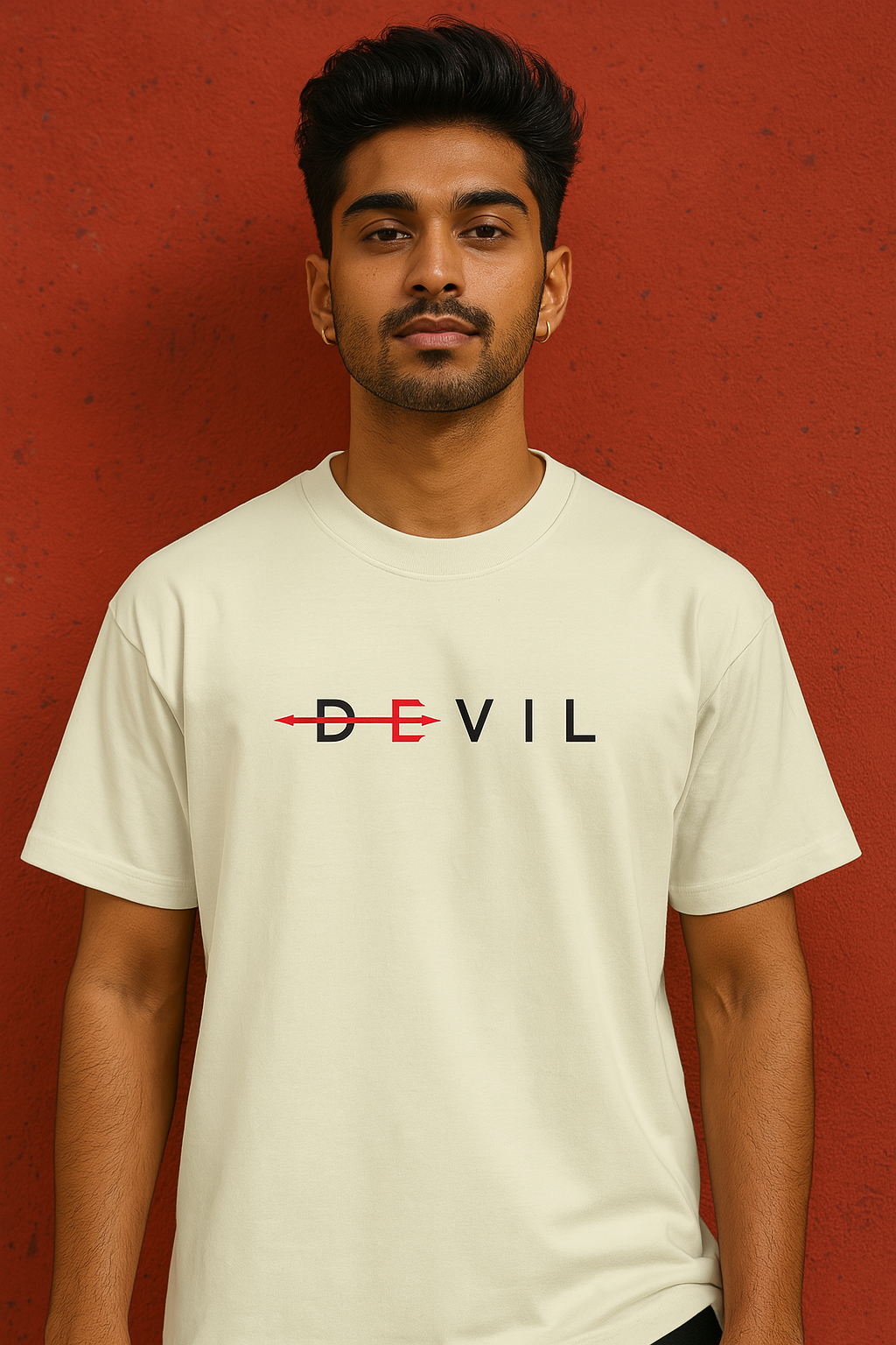 Devil Cross Oversized Unisex T-Shirt