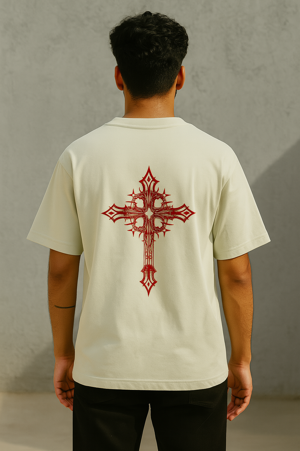 Devil Cross Oversized Unisex T-Shirt